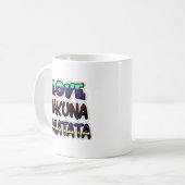 Prachtige Hakuna Matata Art Print Koffiemok (Voorkant links)