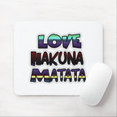 Prachtige Hakuna Matata Art Print Muismat (Met muis)
