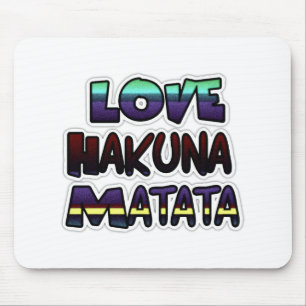 Prachtige Hakuna Matata Art Print Muismat