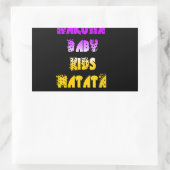 Prachtige Hakuna Matata Art Print Rechthoekige Sticker (Tas)