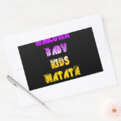 Prachtige Hakuna Matata Art Print Rechthoekige Sticker (Envelop)