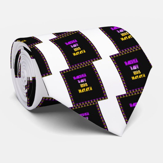 Prachtige Hakuna Matata Art Print Stropdas (Opgerold)