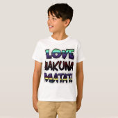 Prachtige Hakuna Matata Art Print T-shirt (Voorkant volledig)