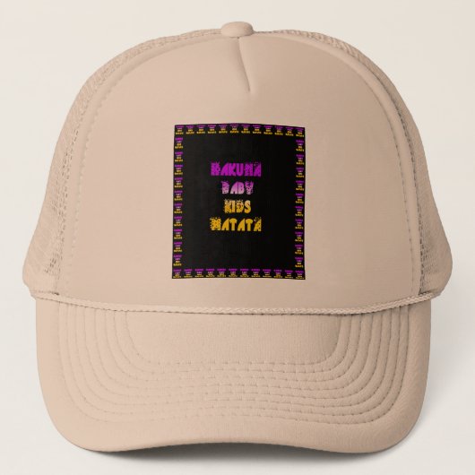 Prachtige Hakuna Matata Art Print Trucker Pet (Voorkant)