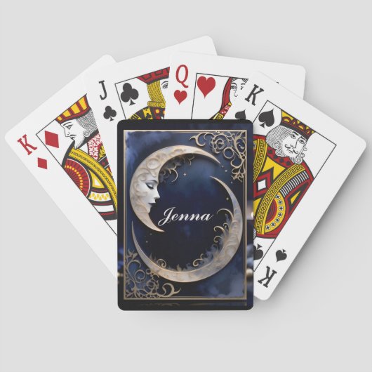 Prachtige halve maan pokerkaarten (Achterkant)