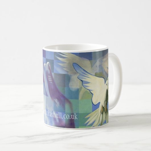 Prachtige handbekerbeker koffiemok (Voorkant rechts)