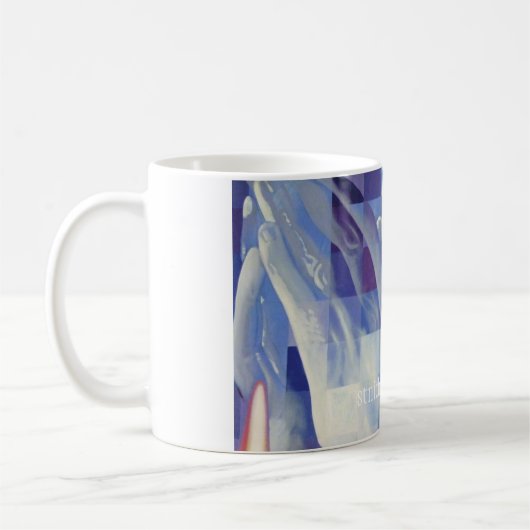 Prachtige handbekerbeker koffiemok (Links)