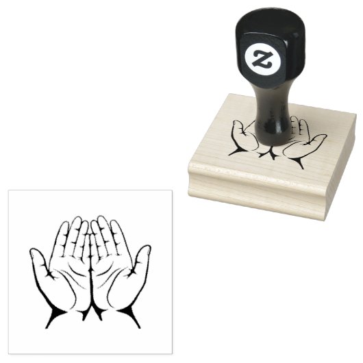 Prachtige handen rubberstempel (Gestempeld)
