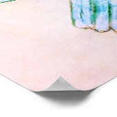 Prachtige handgeschetste ventilatorPoster Poster (Hoek)