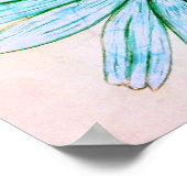 Prachtige handgeschetste ventilatorPoster Poster (Hoek)