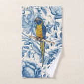 Prachtige handgeschilderde bedreigde ara bad handdoek (Handdoek)