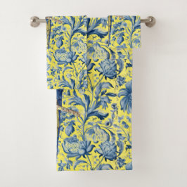 Prachtige handgeschilderde bedreigde ara bad handdoek