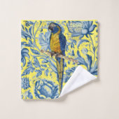 Prachtige handgeschilderde bedreigde ara bad handdoek (Wasdoekje)