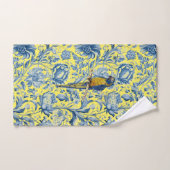 Prachtige handgeschilderde bedreigde ara bad handdoek (Handdoek)