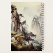 Prachtige handgeschilderde Blakiston's Fish Owl Notitieboek (Achterkant)