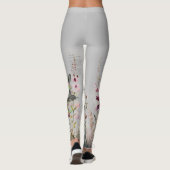 Prachtige handgeschilderde Ceylon Rozen vlinders Leggings (Achterkant)