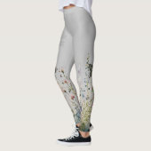 Prachtige handgeschilderde Ceylon Rozen vlinders Leggings (Links)