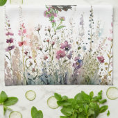 Prachtige handgeschilderde Ceylon Rozen vlinders Theedoek (Gevouwen)