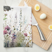 Prachtige handgeschilderde Ceylon Rozen vlinders Theedoek (Quarter Fold)