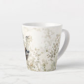 Prachtige handgeschilderde grote Indiase bustardvo Latte Mok (Rechterhoek)