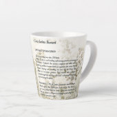 Prachtige handgeschilderde grote Indiase bustardvo Latte Mok (Rechterhoek)