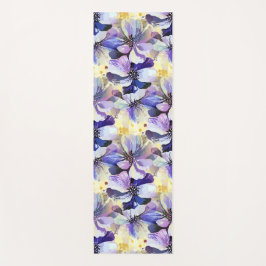 Prachtige handgeschilderde Waterverf Floral Botani Yogamat