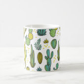 Prachtige handgetrokken cacti abstracte natuurlijk koffiemok (Center)
