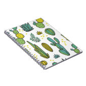 Prachtige handgetrokken cacti abstracte natuurlijk notitieboek (Rechterzijde)