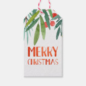 Prachtige handtas met briefbelasting Waterverf Ber Cadeaulabel (Voorkant)