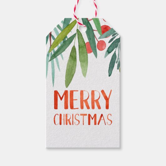 Prachtige handtas met briefbelasting Waterverf Ber Cadeaulabel (Voorkant)