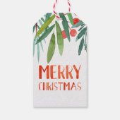 Prachtige handtas met briefbelasting Waterverf Ber Cadeaulabel (Achterkant)