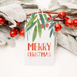 Prachtige handtas met briefbelasting Waterverf Ber Cadeaulabel