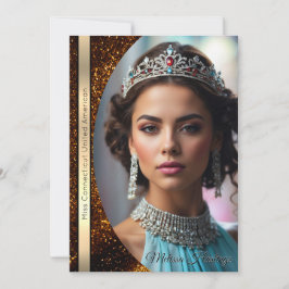 Prachtige handtekeningkaart met gouden lint en lux kaart