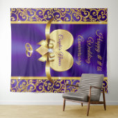 Prachtige, Happy Jubileum Achtergrond, voor ELK JA Wandkleed (In Situ (horizontaal))