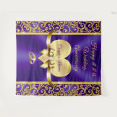 Prachtige, Happy Jubileum Achtergrond, voor ELK JA Wandkleed (Voorkant (horizontaal))