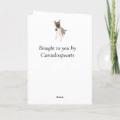 Prachtige hapy Puppy Blank Kerstmis Kaart (Achterkant)