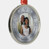 Prachtige hart diamanten, bruiloft FOTO Ornament (Rechts)