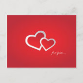 Prachtige harten met tekst voor liefhebbers briefkaart (Voorkant)