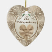 Prachtige hartslag, Jubileum-siervoorwerpen Keramisch Ornament (Rechts)