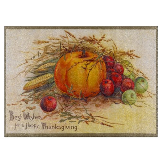 Prachtige  Harvest en Happy Thanksgiving Snijplank (Voorkant)