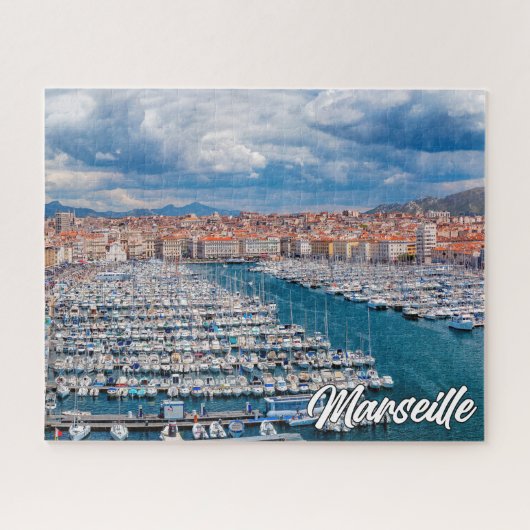 Prachtige havenstad Marseille, Frankrijk Legpuzzel (Horizontaal)