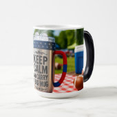 Prachtige Heat-Change Mok 11/15oz Witte Magische M (Voorkant rechts)