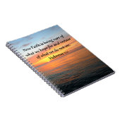 PRACHTIGE HEBREEËN 11:1 ZONSOPGANG ONTWERP NOTITIEBOEK (Rechterzijde)