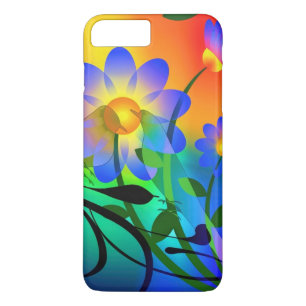 prachtige heldere florale iPhone 8/7 plus hoesje