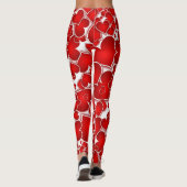Prachtige, heldere harten leggings (Achterkant)
