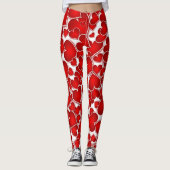 Prachtige, heldere harten leggings (Voorkant)
