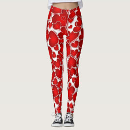 Prachtige, heldere harten leggings