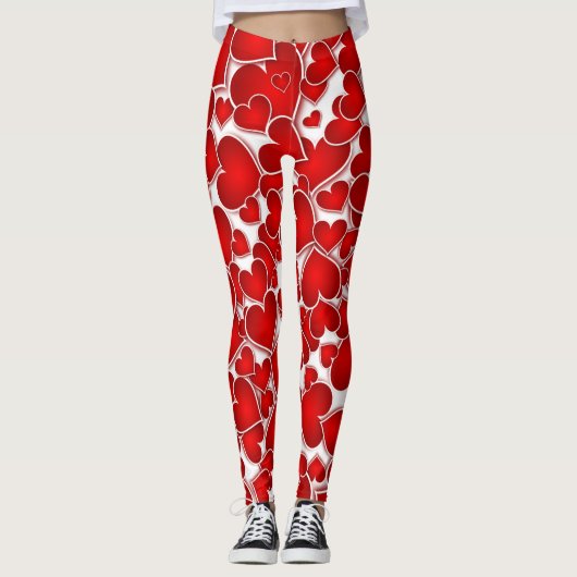 Prachtige, heldere harten leggings (Voorkant)