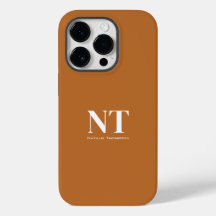 Prachtige heldere karamel met moderne witte tekst