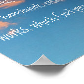 prachtige hemelbijbelse negroïde oesosians 2:8-10 poster (Hoek)